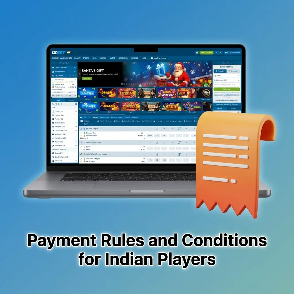 1xBet payment rules for Indian players covering verification, withdrawal conditions, INR transactions, and limits