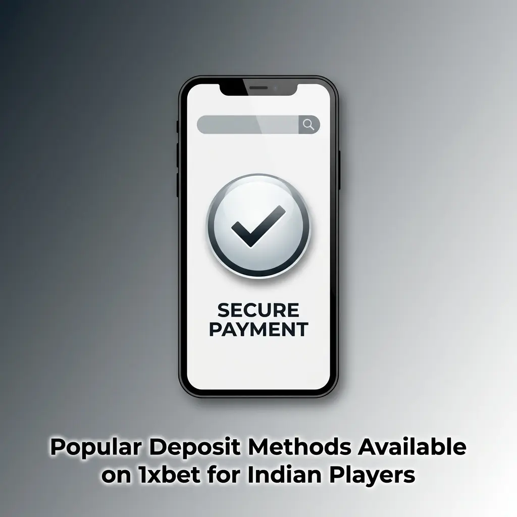 Popular 1xbet deposit methods for Indian players including UPI, Paytm, PhonePe, GPay, Net Banking, Visa, and Mastercard